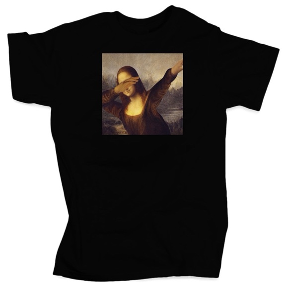 Dabbing Mona Lisa T-shirt (Unisex) - Picture 1 of 1